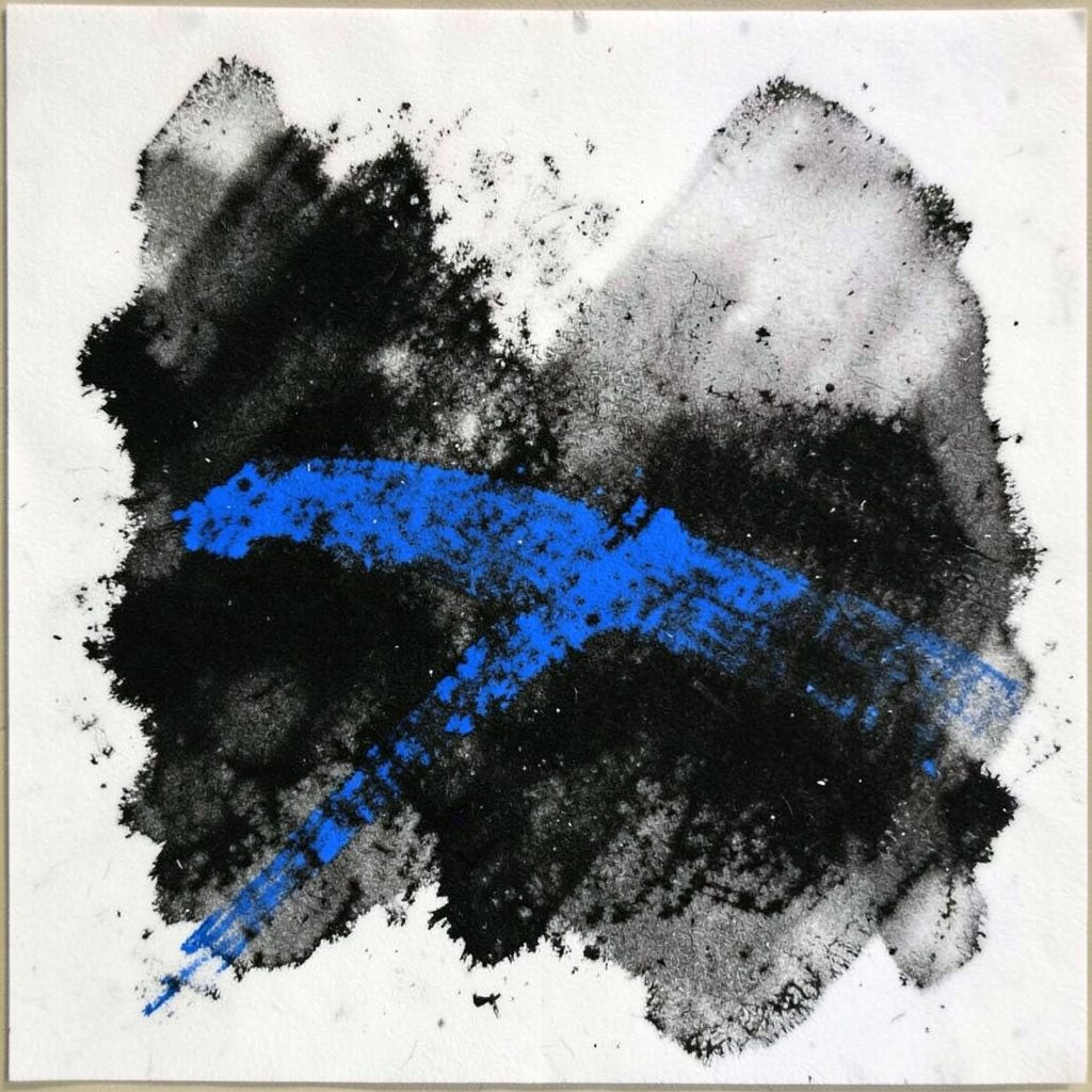 A warm charcoal sketch of grills and coolers in a parking-lot tailgate, with a soft amber glow and cool evening blues.